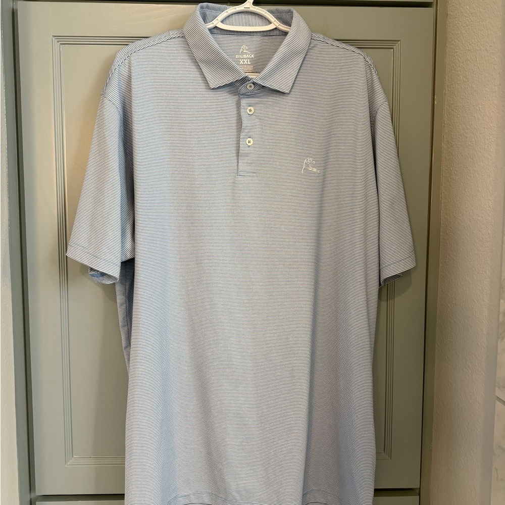 Rhoback blue & white stripe Polo Shirt
